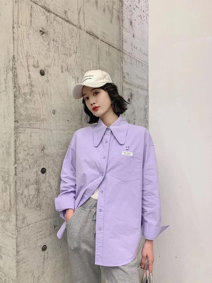 2021年春款韩版休闲衬衫，女装衬衫，圣伊敏