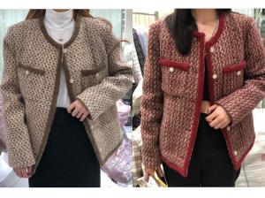 小香风羽绒外套??,女装,奥瑾
