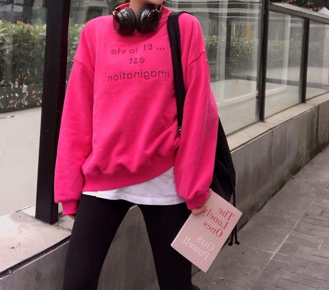 加绒卫衣，女装卫衣/绒衫，尚映