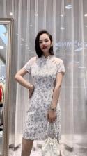 2021夏季新款连衣裙复古中式旗袍，女装连衣裙，时尚名门