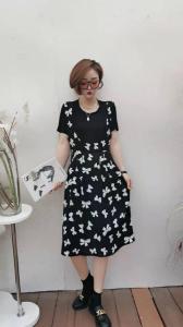 夏季新品拼接连衣裙,女装连衣裙,芷箐伊苑