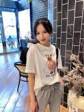 可爱的小牛百搭的神器T，女装，拉菲·玛索