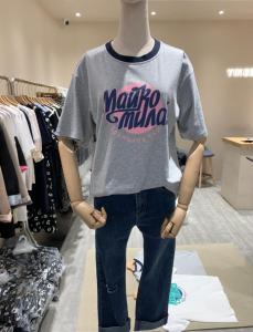 拼边字母丅,女装,伊可儿