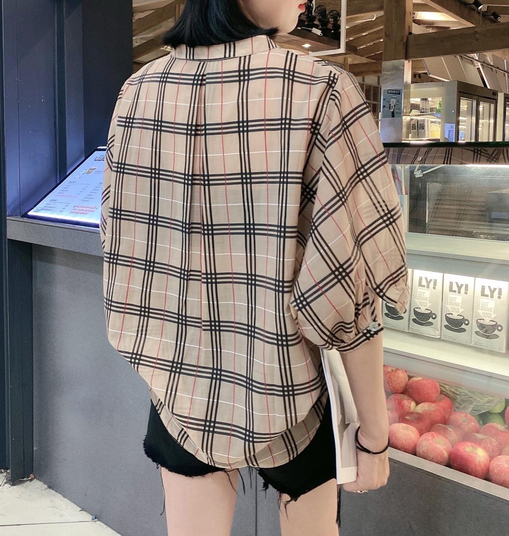 现货欧货格子小衫不挑人，女装，悠奈尔
