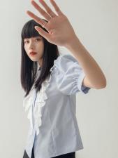 【现货】韩版泡泡袖衬衣2012X1196，女装，parfum labo