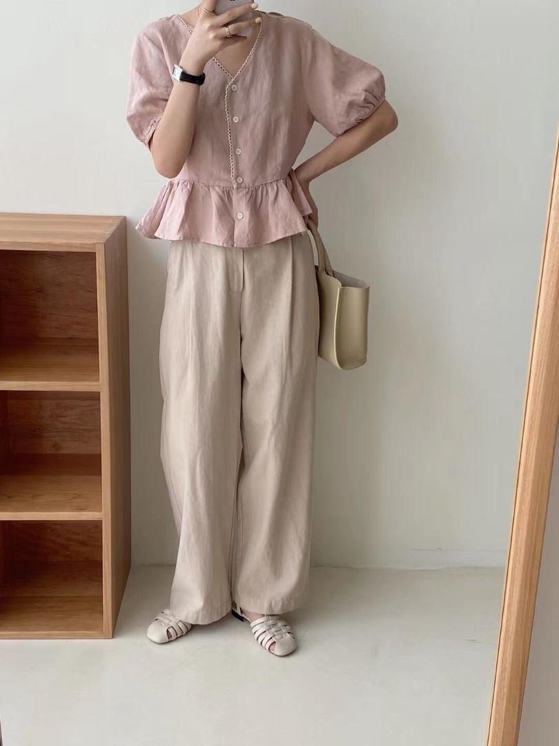 韩版ｖ领小衫，女装，素宇 SUYU