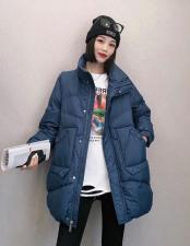 DG839欧货大口袋立领拉链百分百羽绒外套，女装，L·H·X