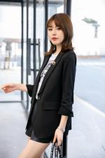 气质西装小外套，女装西装，水锦红