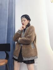 冬季新款欧版羊羔毛外套，女装，琼卿格