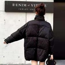 DG850韩范时尚简约大口袋配围脖冬季保暖羽绒服，女装羽绒服，L·H·X