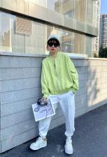 现货后背三颗扣外套，女装，魅力可诗