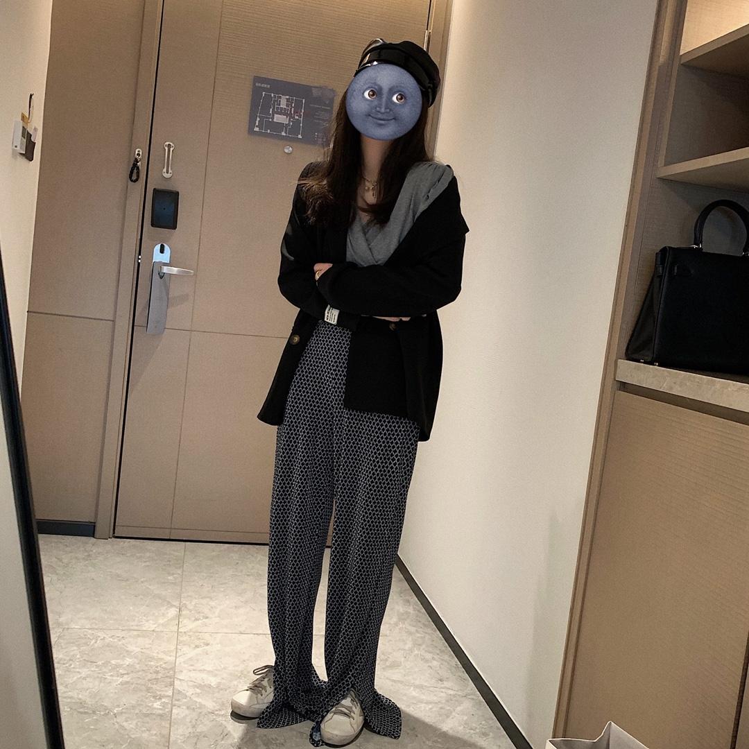 8966印花百褶裤，女装，XTZ style