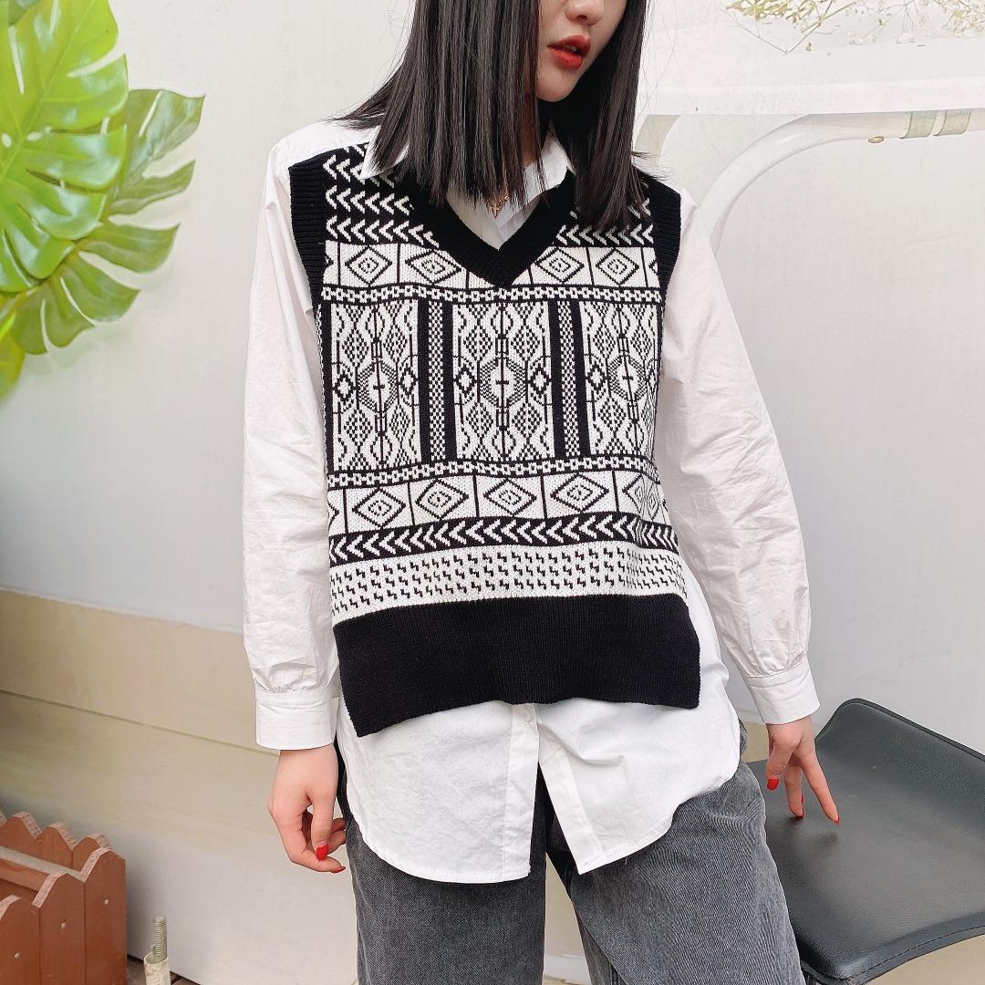 春装假两件套，女装，留缘