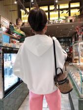 带帽彩色外套，女装，一杭