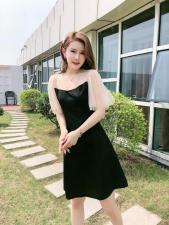 【现货】烫钻连衣裙，女装连衣裙，艾丹迪蔓
