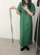 （现货）夏季新款，韩系复古纯棉连衣裙，女装连衣裙，小时代