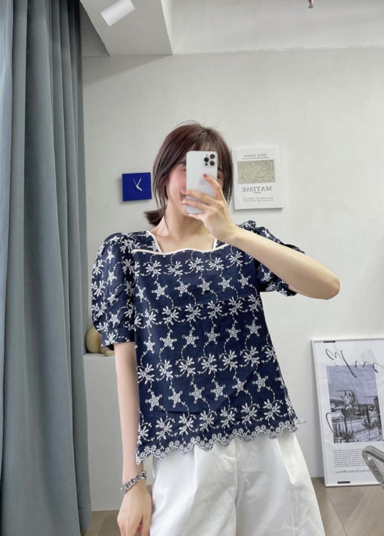 夏季新款刺绣小杉，女装，冰雪兒
