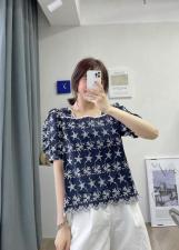 夏季新款刺绣小杉，女装，冰雪兒