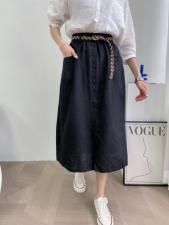 麻料半裙，女装半身裙，衣香丽舍