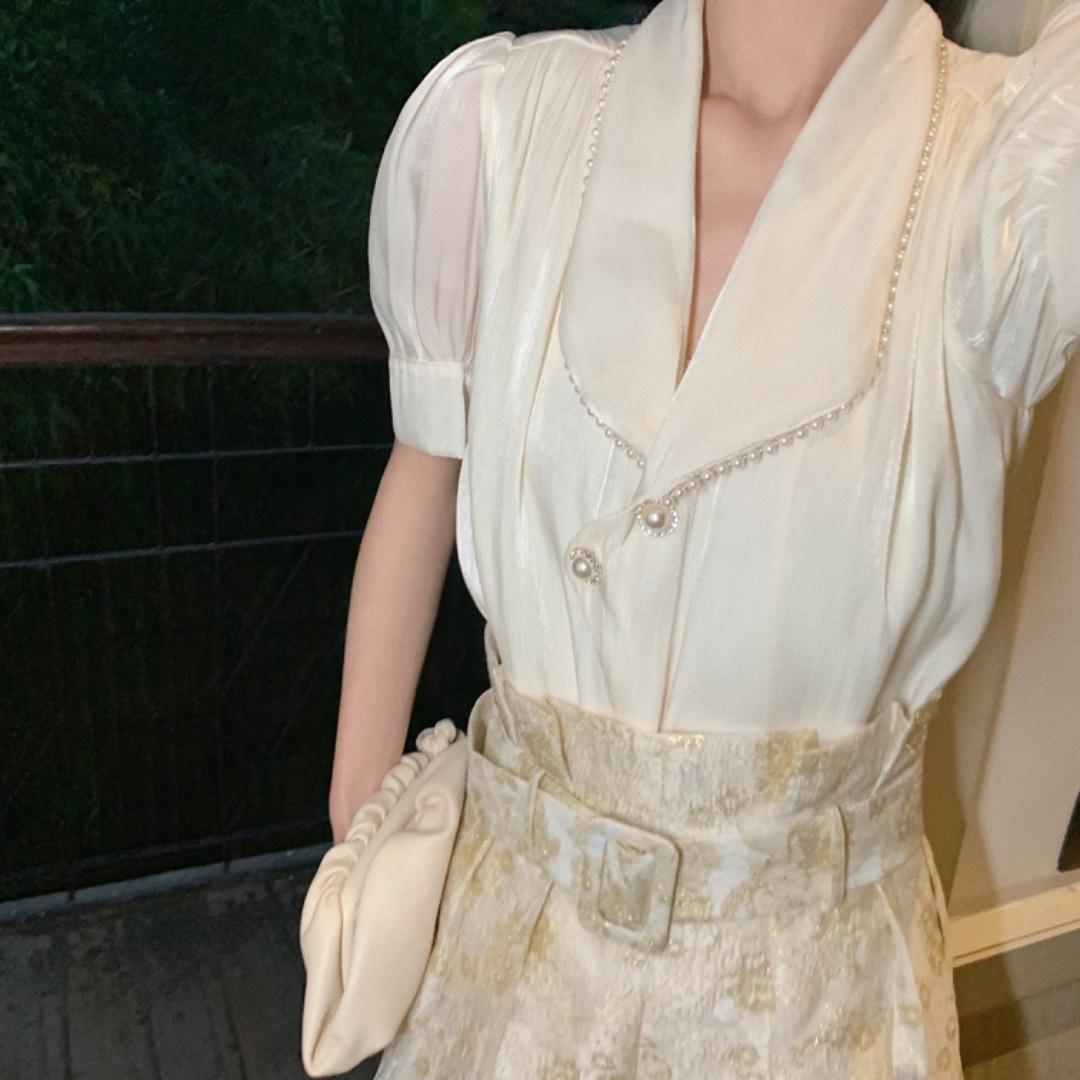 高品质钉珠衬衫，女装衬衫，M.W 嫚维
