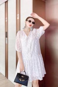 夏季新品，天丝底刺绣连衣裙,女装连衣裙,YUSIJIA 雨思佳
