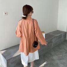 香丽迪风衣女中长款2021春装韩版宽松休闲小个子气质简约外套，女装风衣，香丽迪