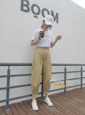 休闲百搭款胯裤MLⅩL，女装，简 影