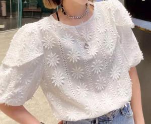 【现货】太阳花短袖 三色两码,女装,嘉乐馨秀(8F)