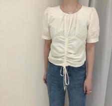 抽绳小衫，女装，EVE