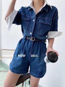 牛仔假两件,女装,百家欢
