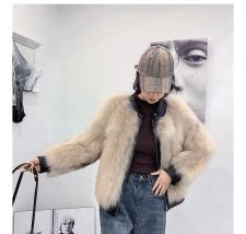 ZAF192欧货潮流两面穿真狐狸毛皮草外套，女装皮草，L·H·X
