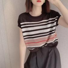 夏季新款针织衫，女装，蓝涩萱