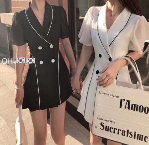 QH夏季火套装,女装职业装,启航