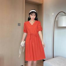 【现货】夏季新款收腰韩版连衣裙，女装连衣裙，裴兔子
