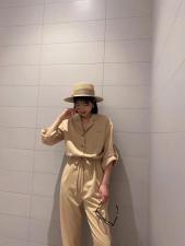 现货 2021春季新品 慵懒风连体裤 简单舒适 跑量款,女装连体裤,蓝典