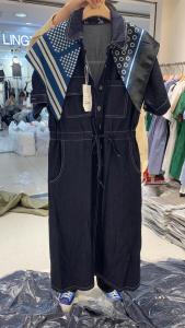 现货 夏装新款 牛仔连衣裙搭配丝巾可拆卸,女装连衣裙,JJY 锦娇衣