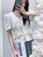 韩版荷叶边小衫，女装，WW9