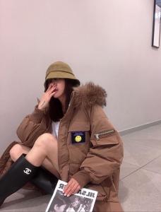 大毛领派克服SML,女装,尚映