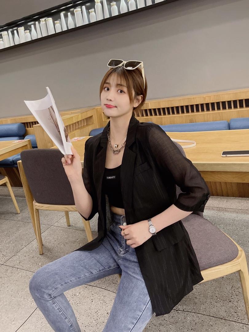 现货夏季新款韩版防晒西服，女装，韩衫衣社