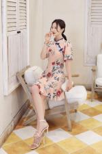 8815女人味十足旗袍，女装婚纱/旗袍/礼服，英利伊人