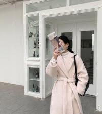 【现货】韩版修身中长款纯羊毛外套，女装，DVZ