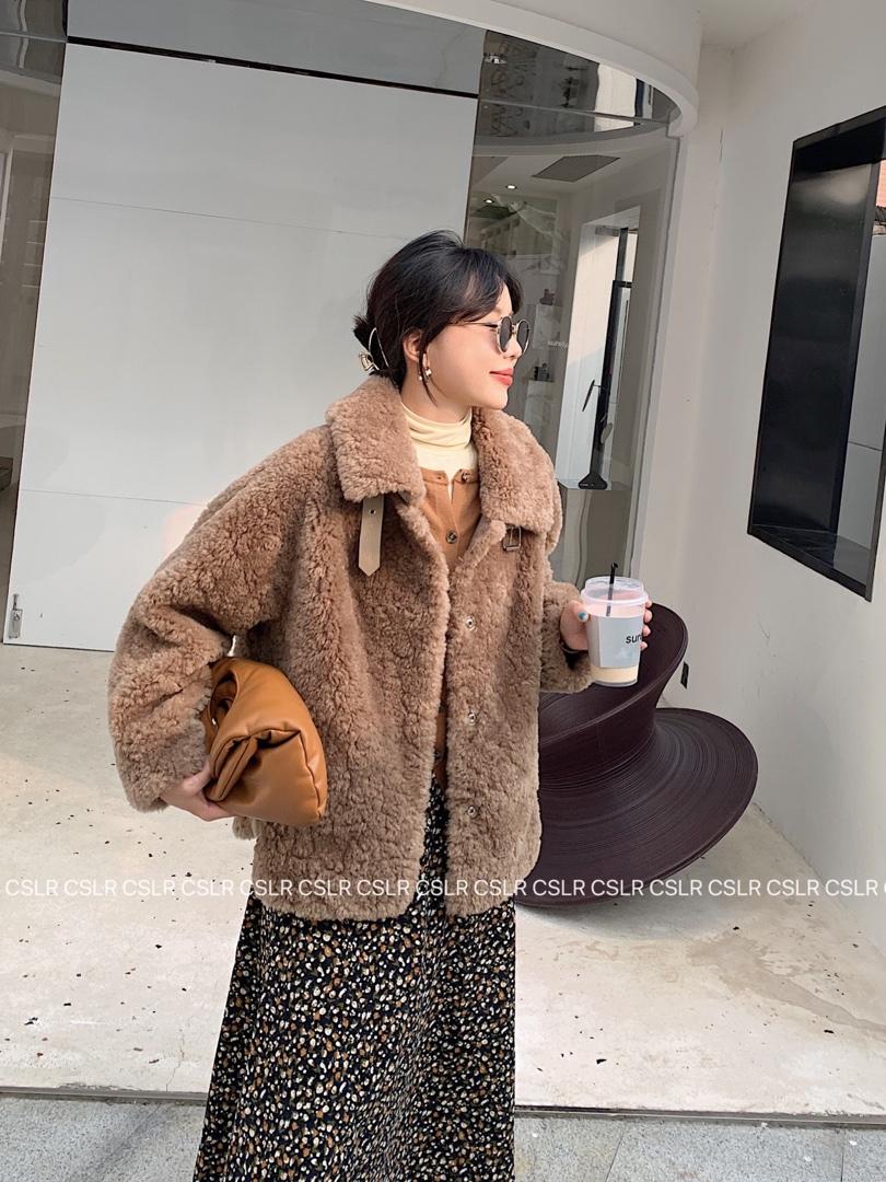 现货秒发冬装皮毛外套马夹系列，女装马夹，橙色恋人