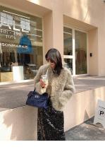 ZAF2014欧范可盐可甜百分百羊毛颗粒外套，女装，L·H·X