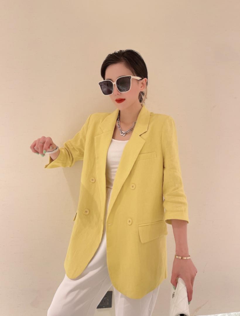 亚麻外套，女装，钱唐名店