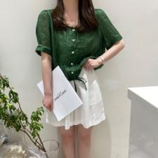 麻料小衫，女装，Hope of July