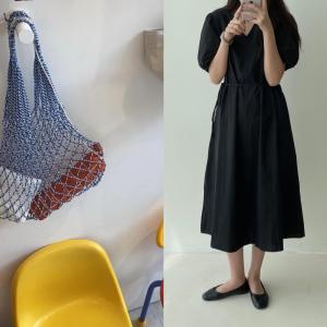 慵懒风连衣裙，女装连衣裙，素宇 SUYU