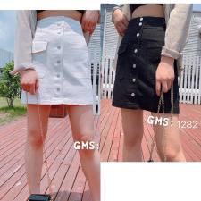 排扣中裙,女装,歌玛索 GMS
