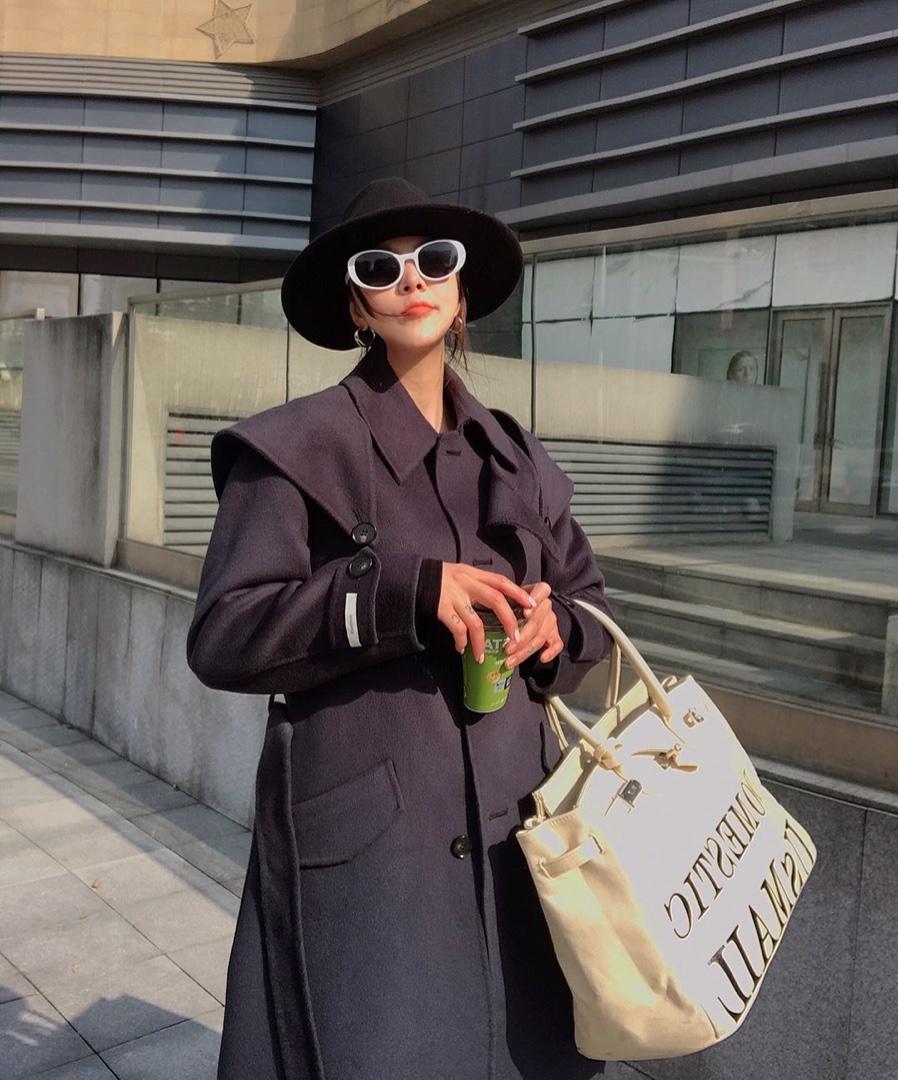 长款披肩羊绒大衣气质款SML，女装，尚映