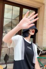 烫钻清新连衣裙，女装连衣裙，梵品