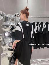 2021爱特儿风情撞色丅裙，女装，爱特儿AITER